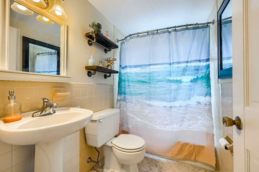 Bathroom #1 Full bath with a shower tub combonation-2 Sherwood Road Harwich Cape Cod - Shorewood Forest - #BookNEVRDirectShorewoodForest