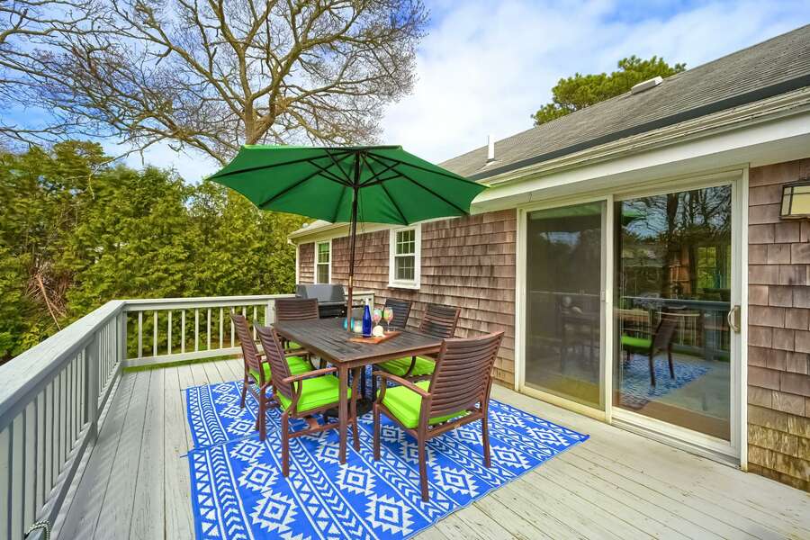 Enter from the deck into the dining-2 Sherwood Road Harwich Cape Cod - Shorewood Forest - #BookNEVRDirectShorewoodForest