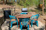 There is a great private grilling and social area in the back of the house!