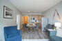 Here you can see the open concept of this unit.
