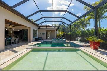 4 bedroom with heated saltwater pool