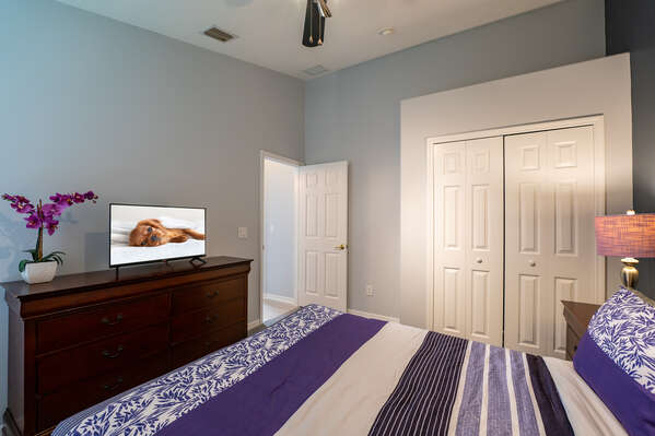 2nd master suite showing TV