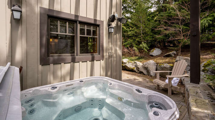 8-Person Covered Hot Tub Accessed Off Den