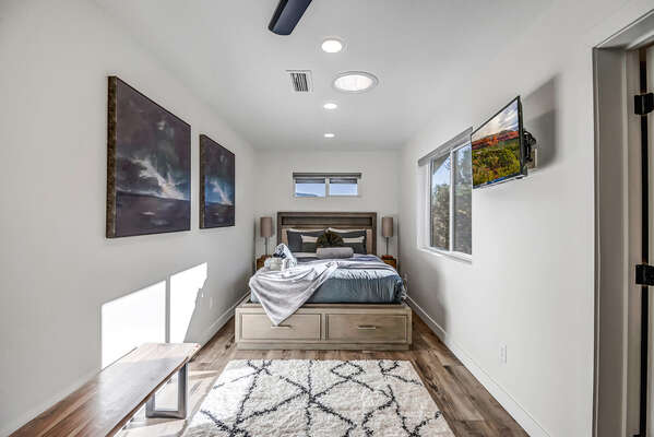 Bedroom Three with Queen Bed and 35