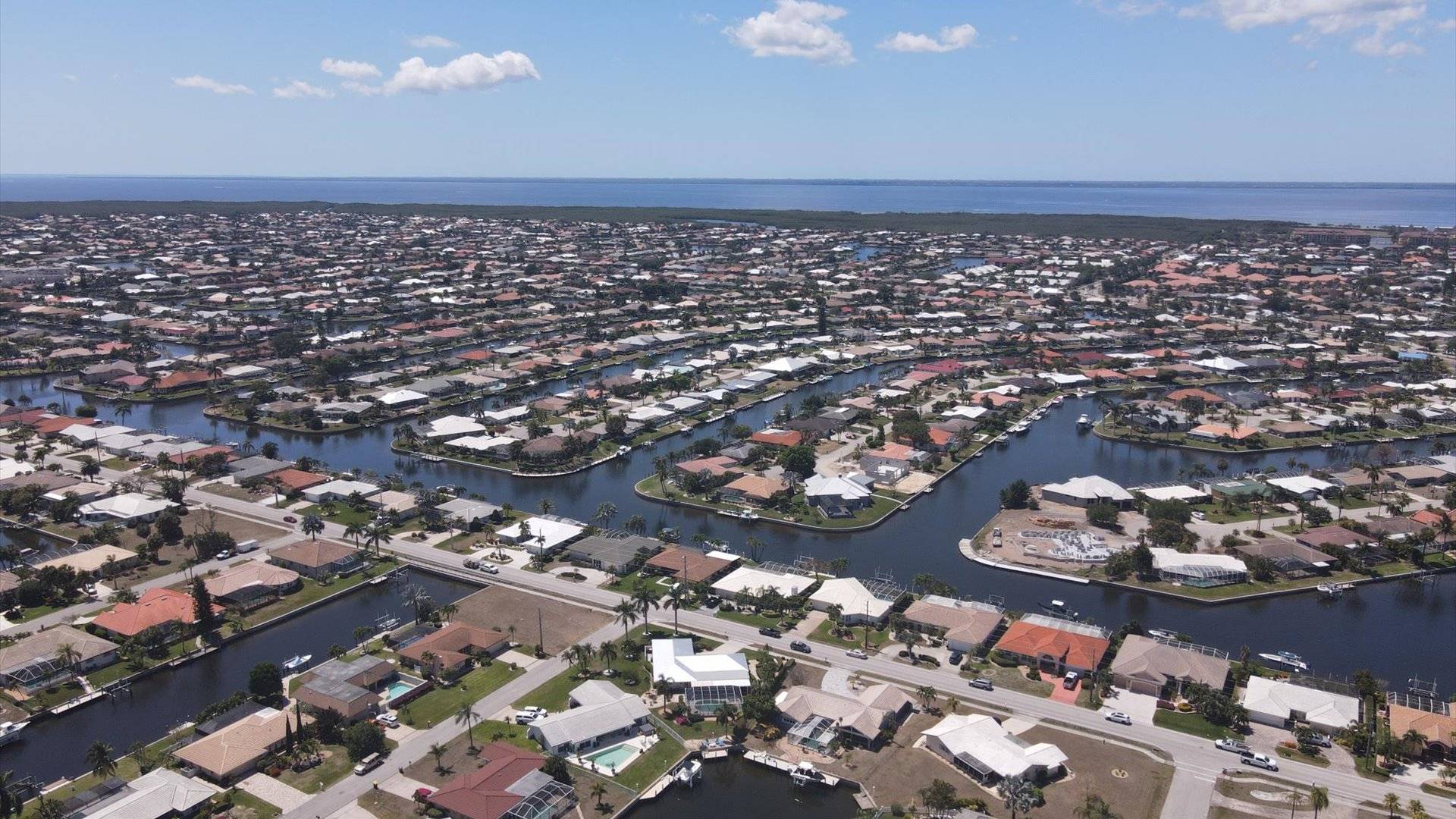 Punta Gorda Isles canal system leads to Charlotte Harbor