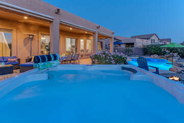 Spend romantic moments in our hot tub with that special someone.