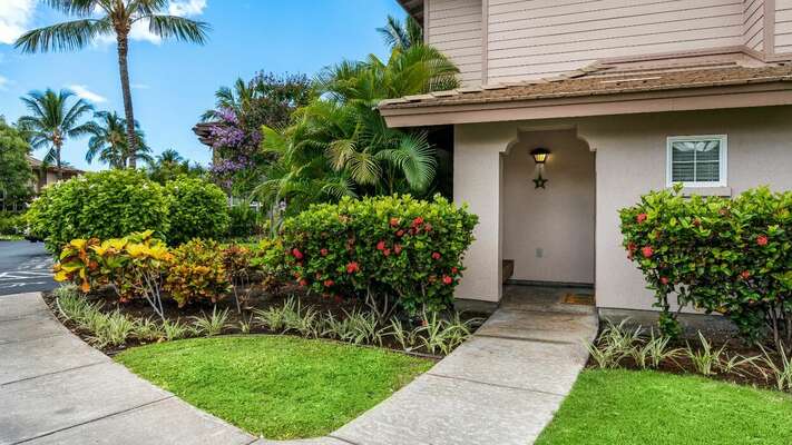 Ground level entry at this Waikoloa Beach Resort townhome