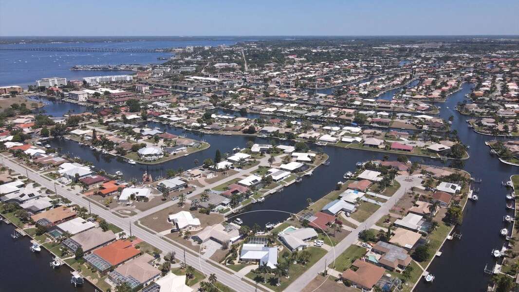Easy access to Charlotte Harbor via boat in the Punta Gorda Isles canal system
