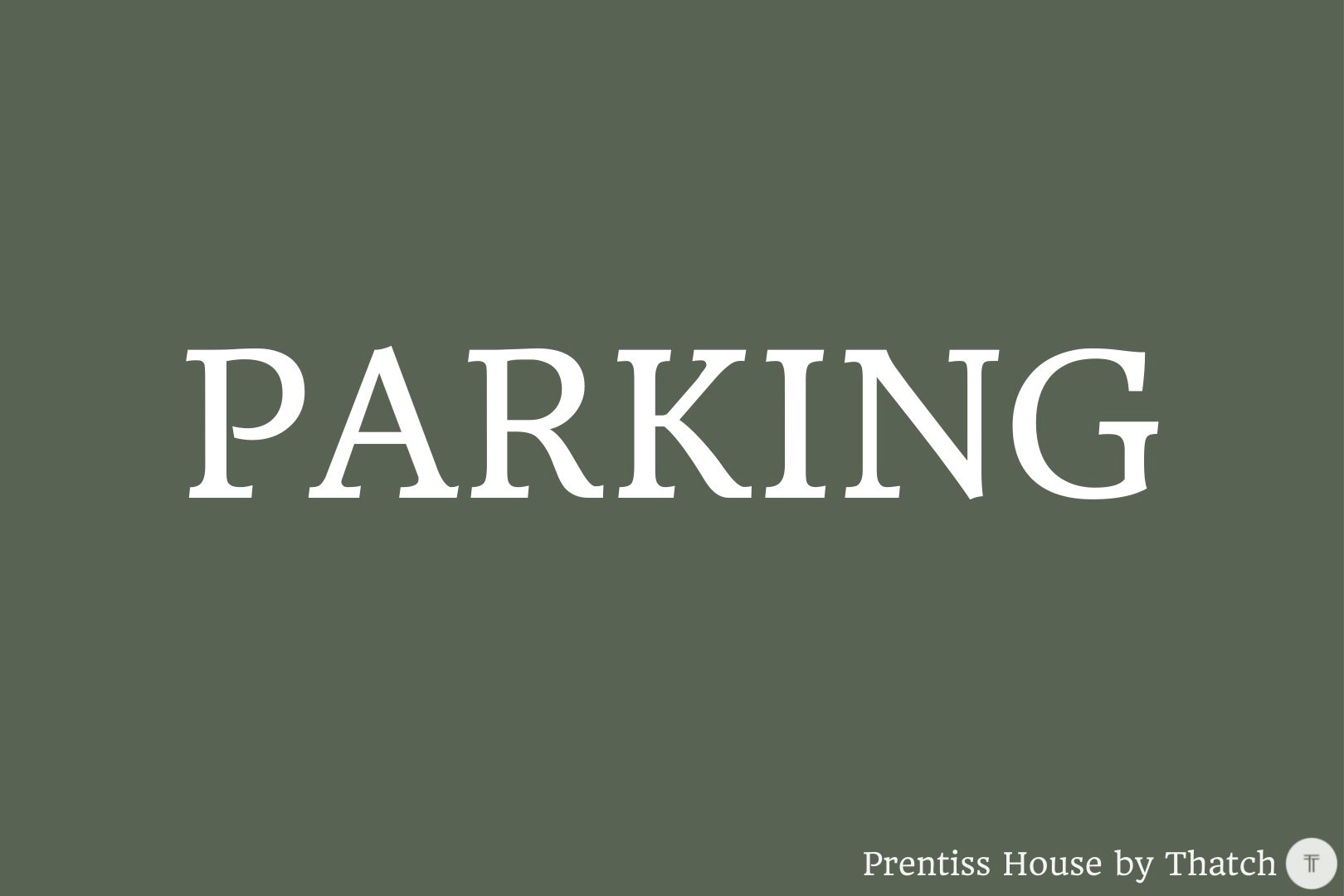 Cambridge, Prentiss House - #1 Parking