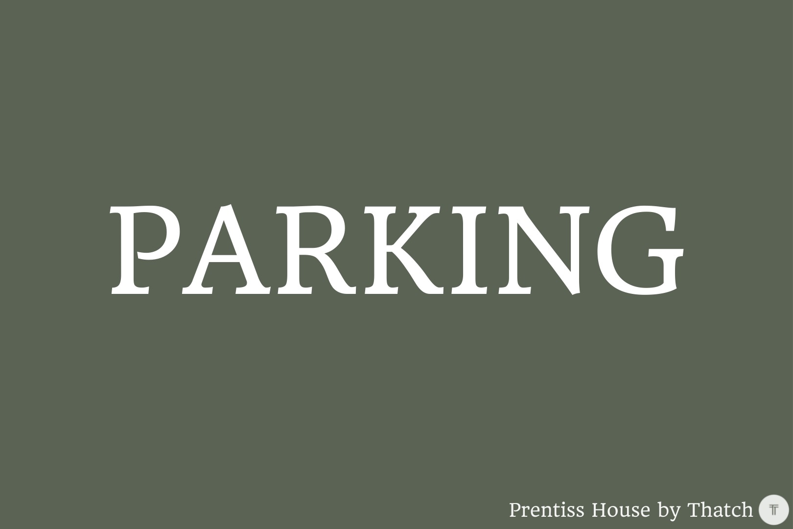 Cambridge, Prentiss House - #4 Parking | Compact