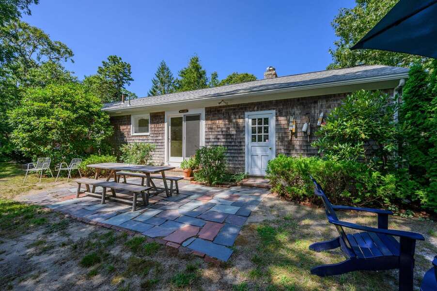Shady and spacious patio and yard for everyone to enjoy - 94 Joshua Jethro Road Chatham Cape Cod - Cape Escape - NEVR