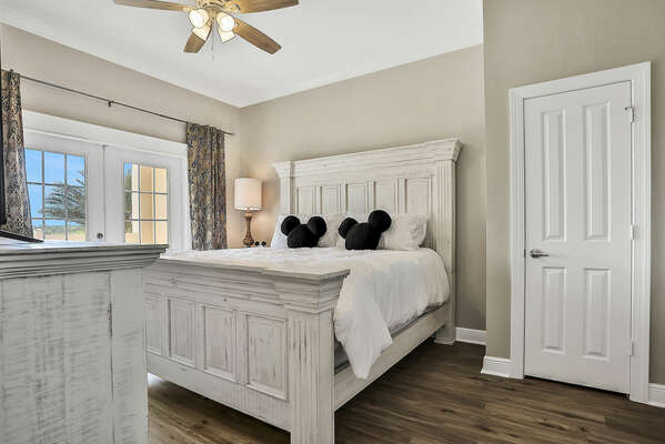 The master suite is a great place to retreat after a fun-filled day