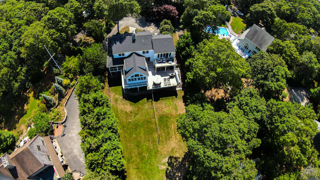 Aerial view of 192 Great Marsh Rd Centerville Cape Cod