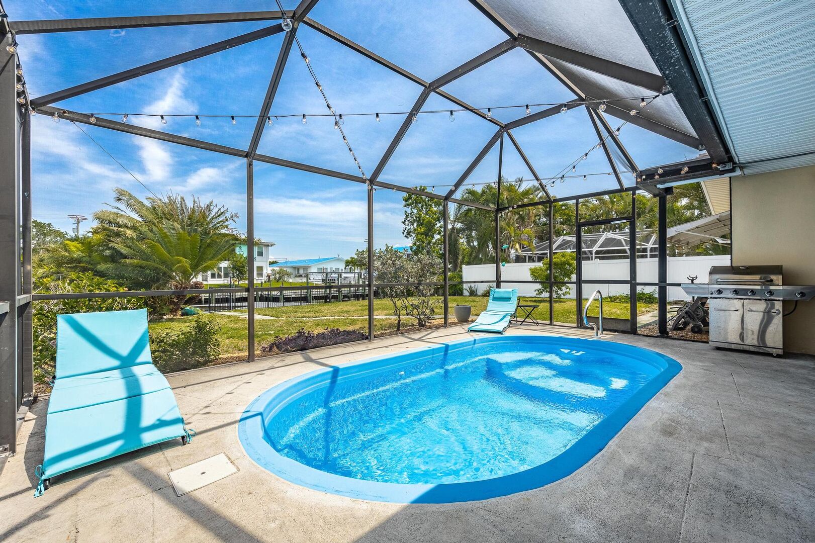 Vacation rental with heated pool