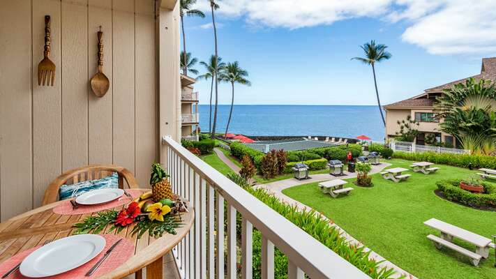One bedroom Kona rental with fantastic ocean views!