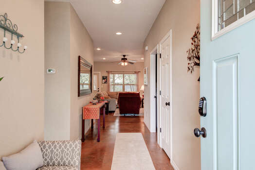 Hallway to Bedrooms, Garage and Laundry
