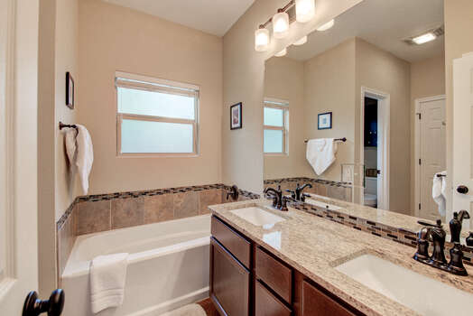 Master Bath with Two Sinks, Soaking Tub and Separate Shower