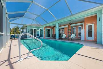 private heated pool Cape Coral Florida
