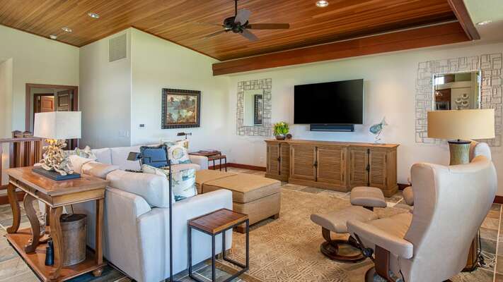 Living area offers plenty of comfortable seating