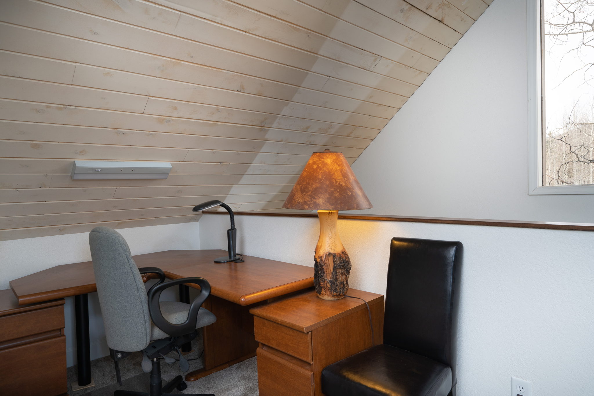 Desk area in loft