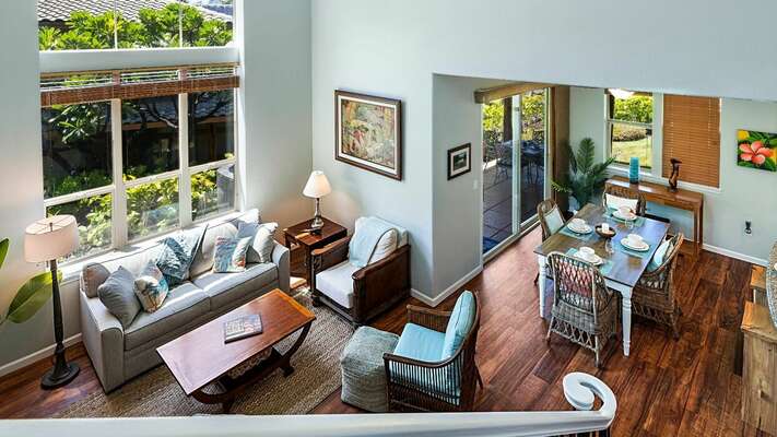 Enjoy the modern Hawaiian vibe in this two-bedroom, two-bathroom townhome