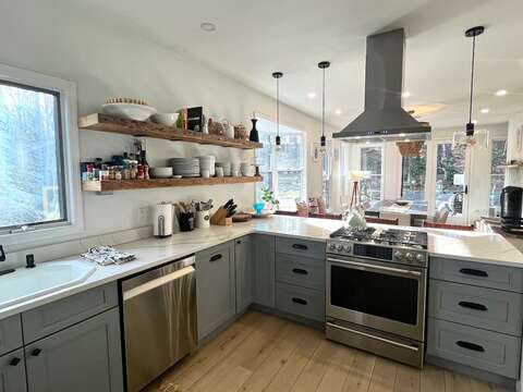 Kitchen with ample storage and counter space