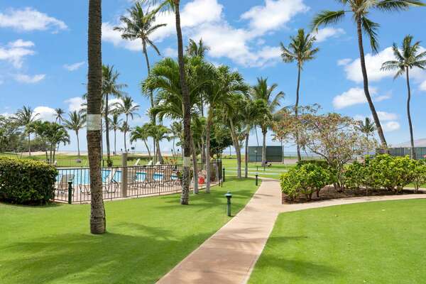 Enjoy the pool with large pool deck.
