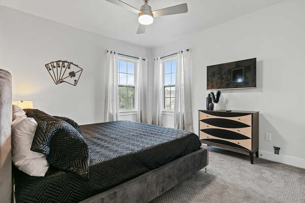 We're all mad here! This master suite is located on the second floor.