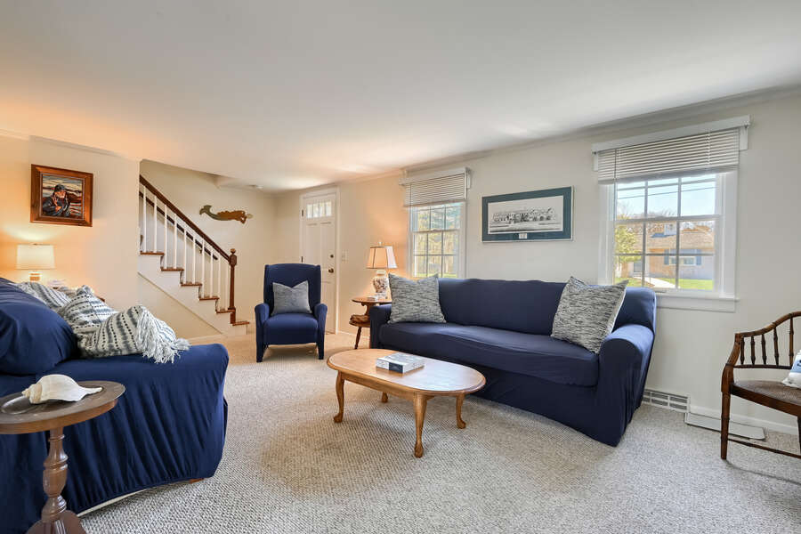 Living room with 2 couches and 2 chairs -77 Linden Lane-Osterville-Cape Cod-New England Vacation Rentals