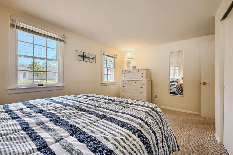 Bedroom #1 Queen Bed, dresser , closet -77 Linden Lane-Osterville-Cape Cod-New England Vacation Rentals