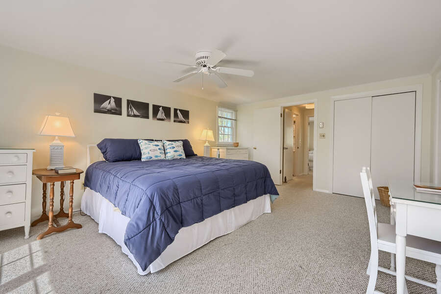 Bedroom #4 King bed -77 Linden Lane-Osterville-Cape Cod-New England Vacation Rentals-