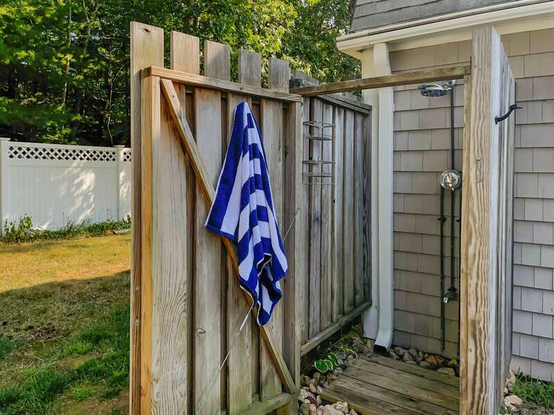 Outdoor Shower -77 Linden Lane-Osterville-Cape Cod-New England Vacation Rentals