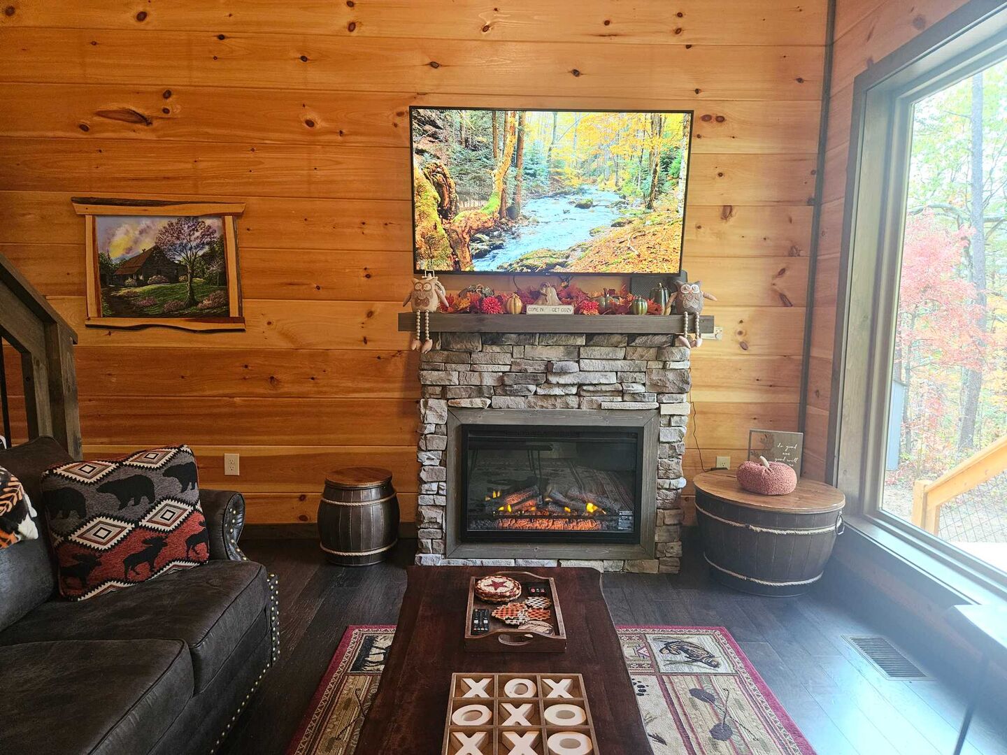 Living Room in Fall