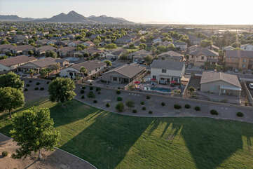 The view from here is sensational and just look at our San Tan Mountains in the distance!