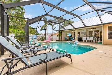 Vacation home with Heated Pool in Cape Coral, Florida