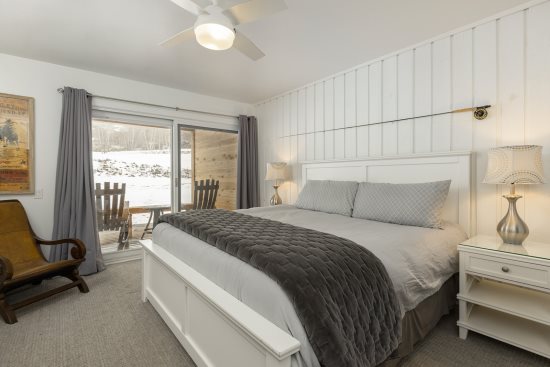 Enjoy your private deck in this newly furnished master bedroom complete with comfy king bed!
