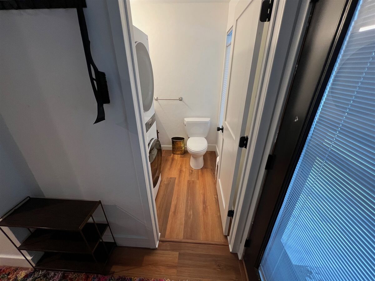 Downstairs /2 Bath with Large Washer & Dryer