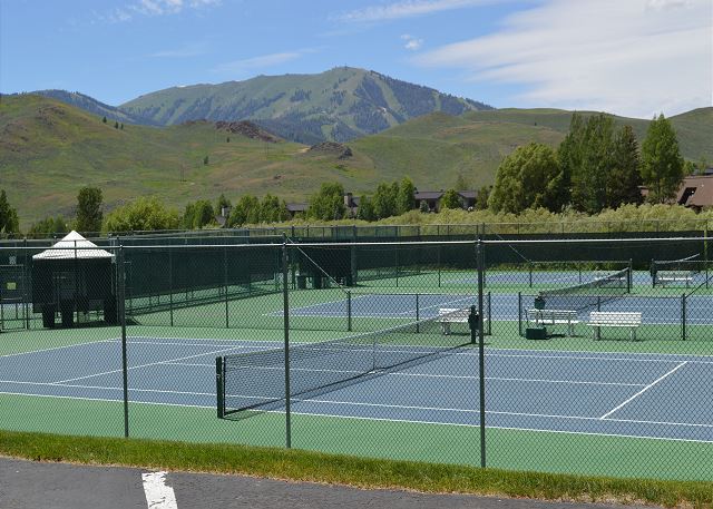 Tennis & Pickle Ball Courts with Baldy in the Background