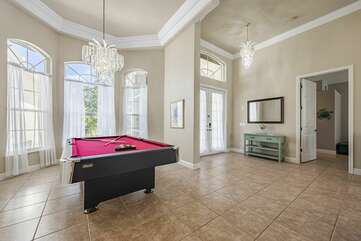 Vacation rental with pool table Cape Coral FL