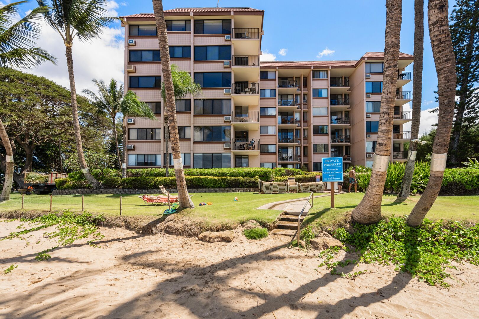 Easy beach access.