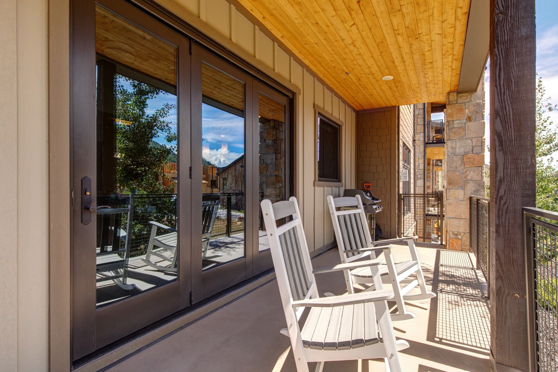 Private, wrap-around deck with BBQ grill, fire pit and breathtaking views