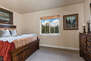 Master Bedroom with queen bed,  Vizio TV, and en suite bathroom