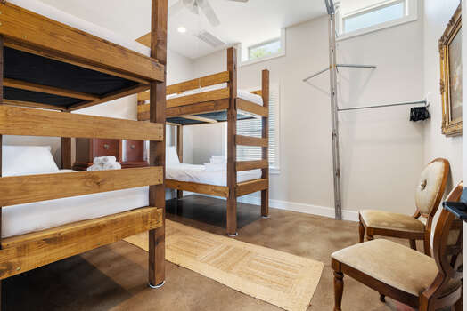 The Barn Bunk Room - Two Sets of XL Twin over XL Twin Bunk Beds