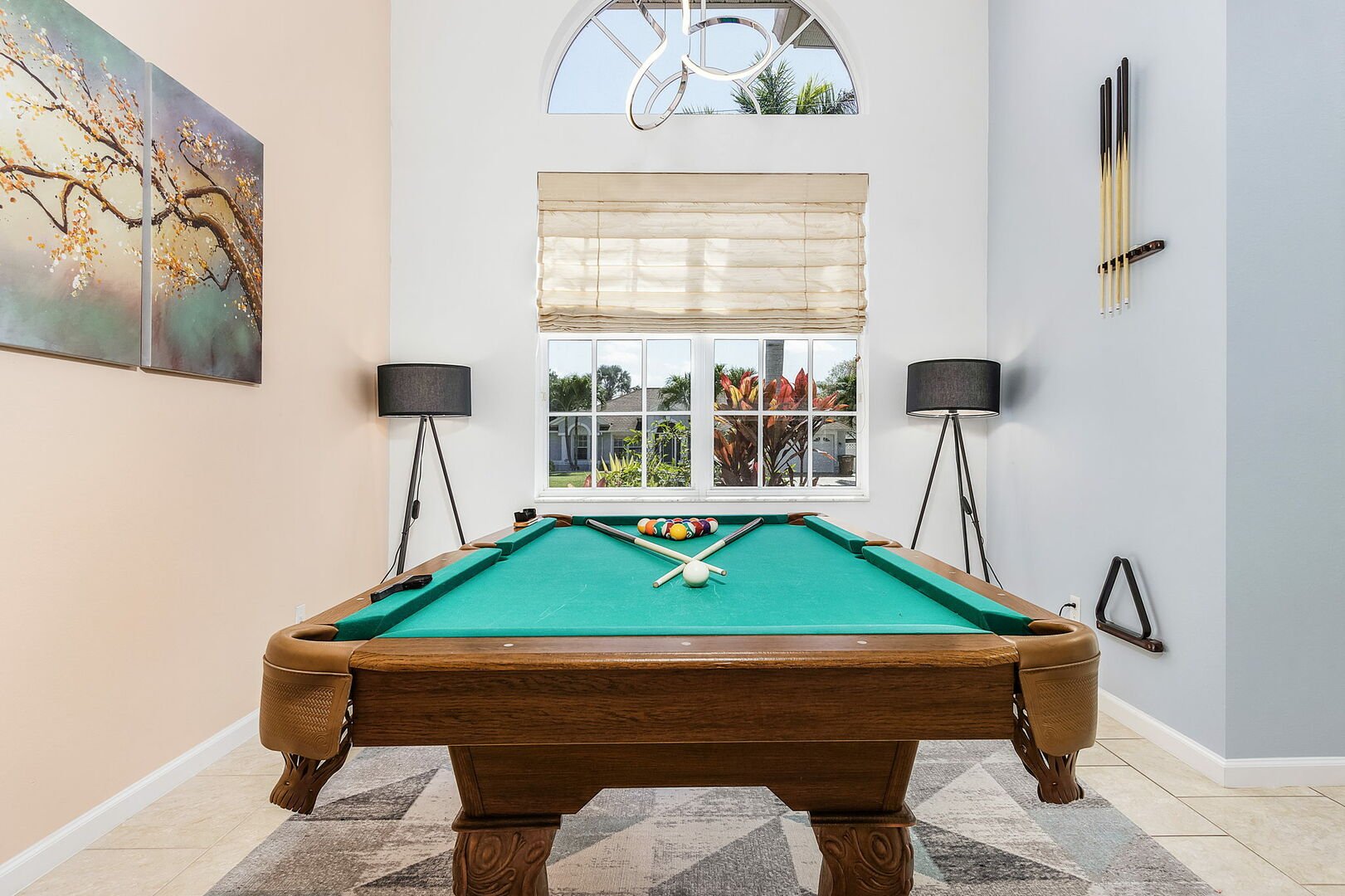 Pool table in Vacation Rental