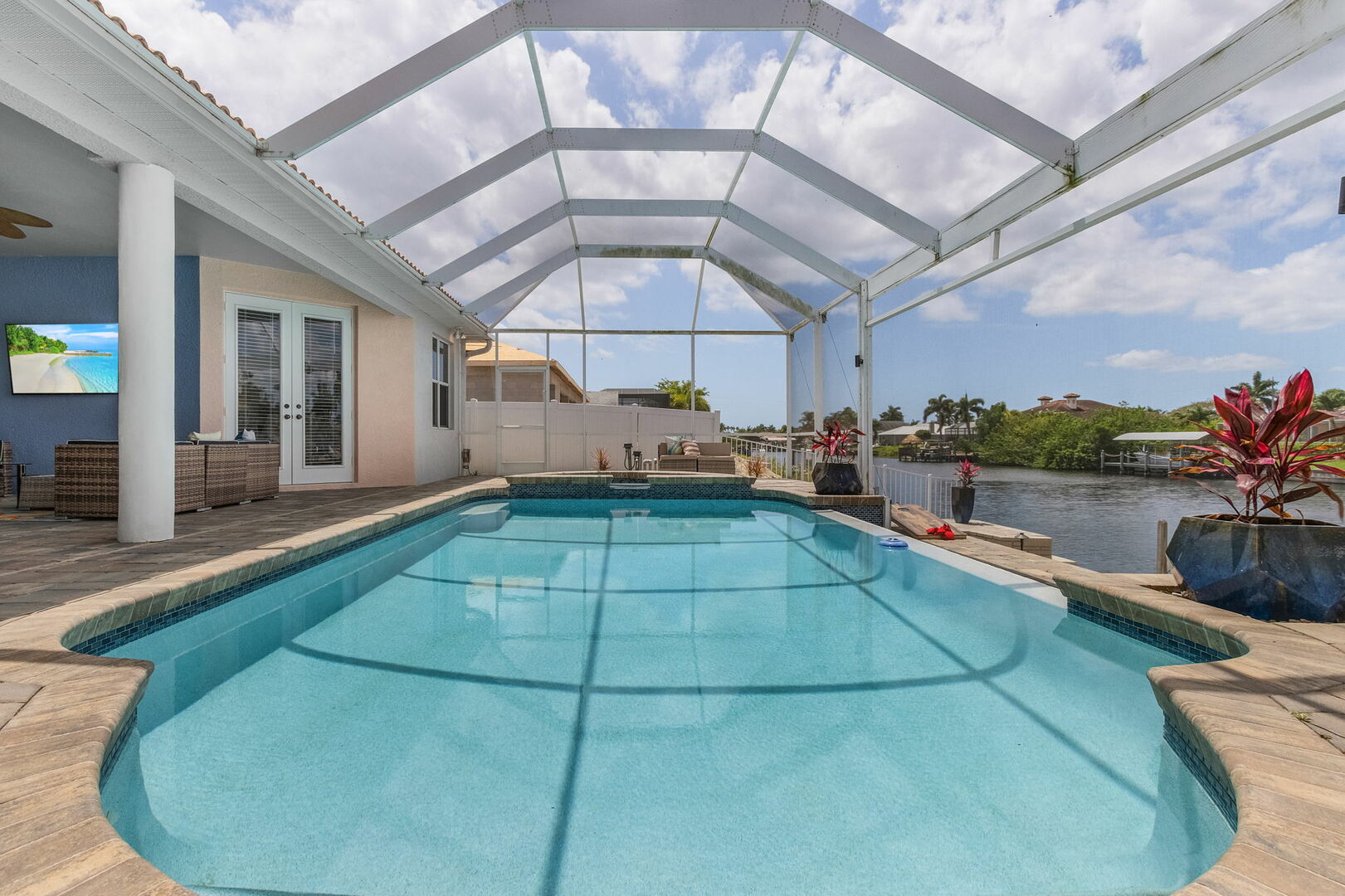 Private heated pool in Cape Coral