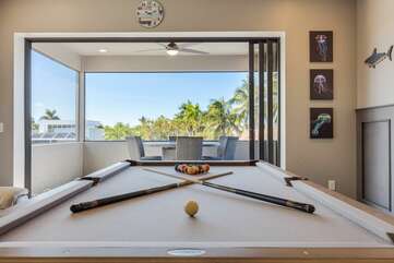 vacation rental with pool table