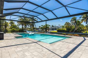 Private pool and spa in Cape Coral, Florida