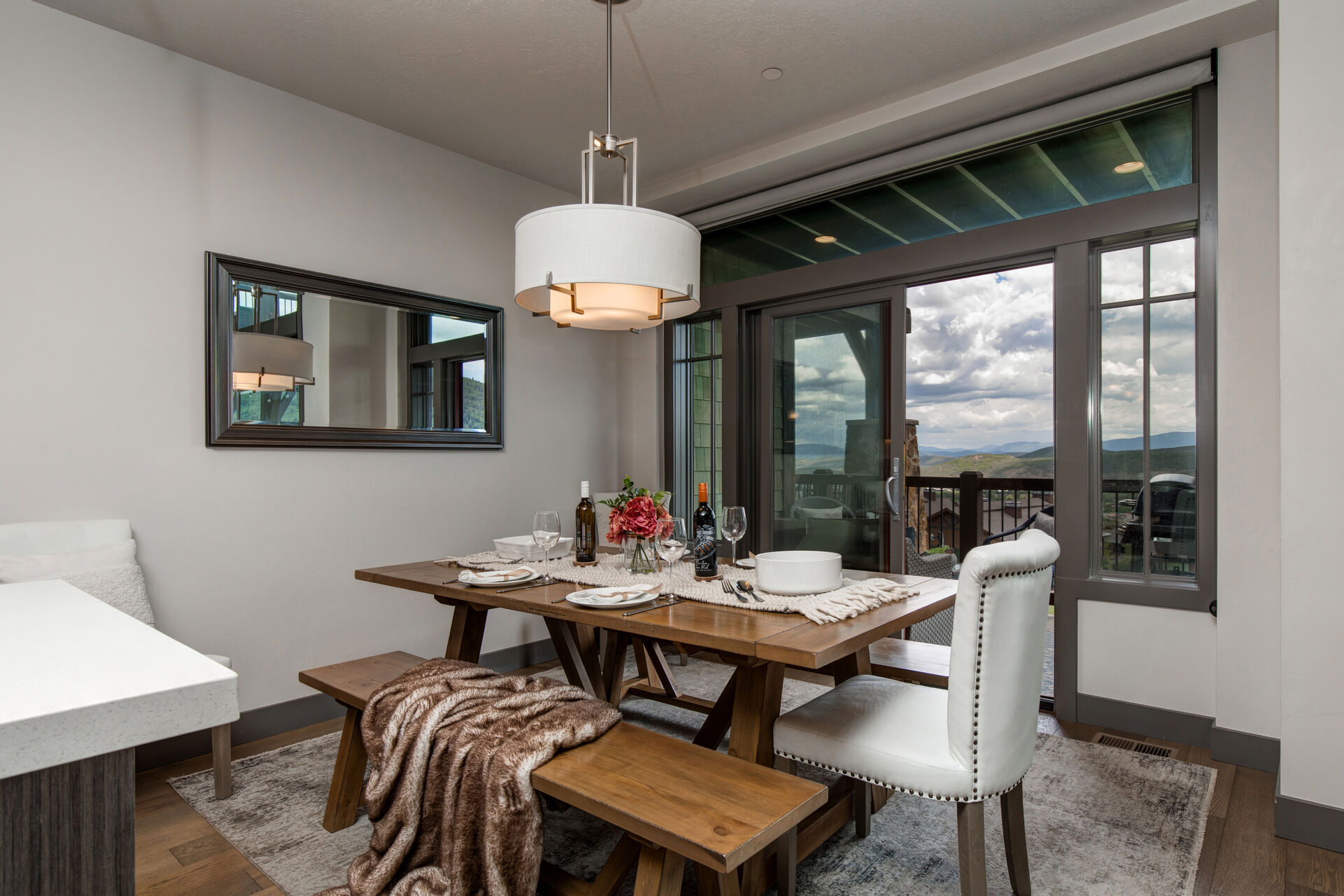 Dining Area with beautiful golf course views and seating for 6