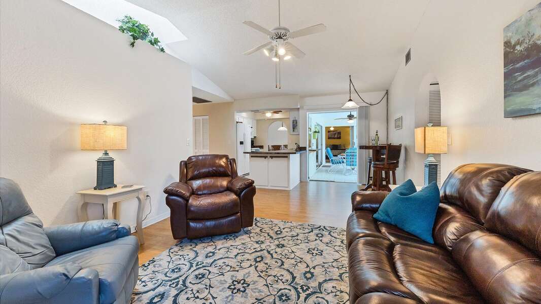 Spacious and open family room