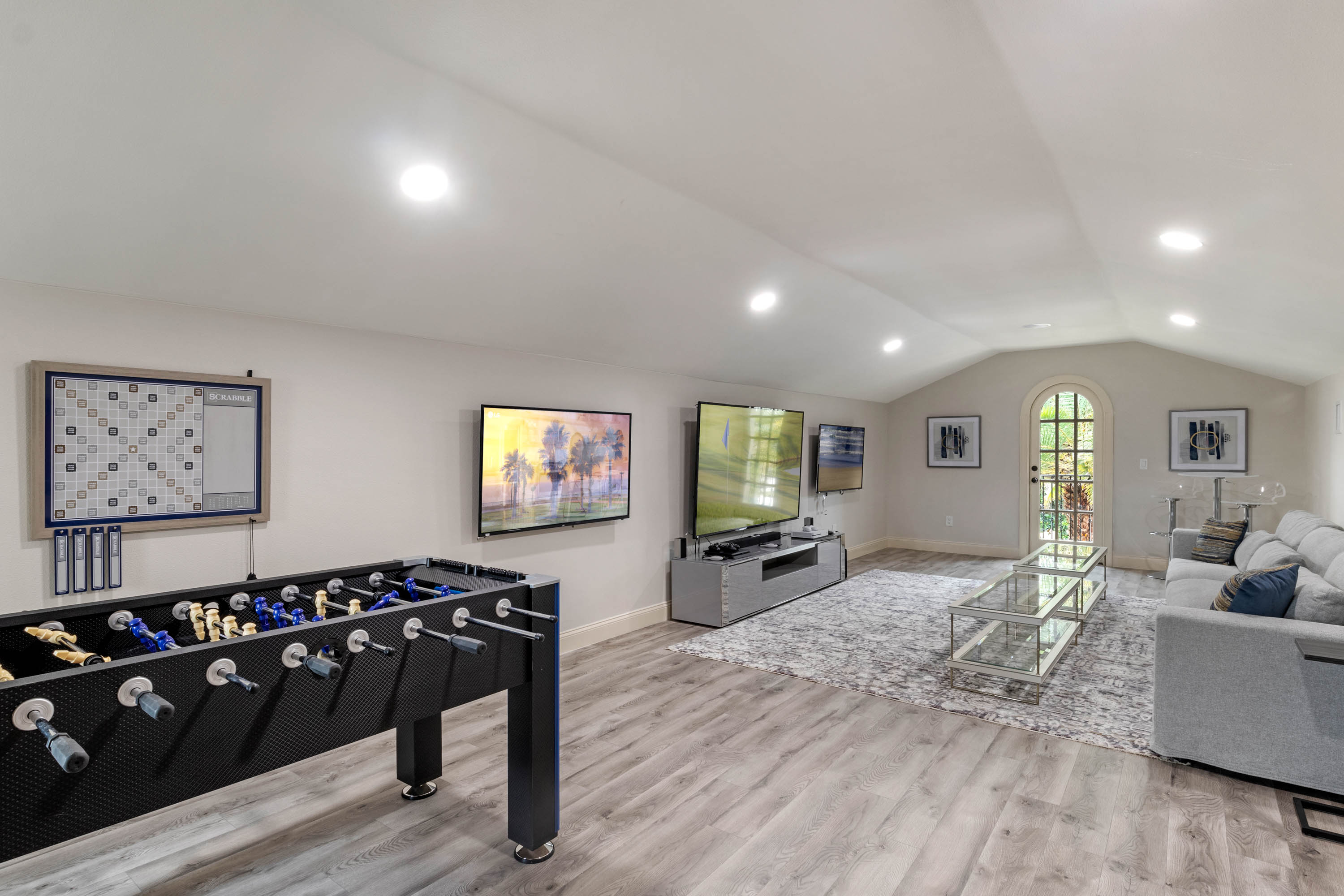 Family friendly gaming room
